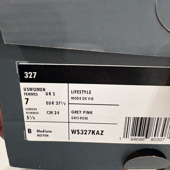 NEW BALANCE 327 IN RAINCLOUD/PINK TAFFY COMBO🌧️🍬🩶🩷 - Picture 13 of 13